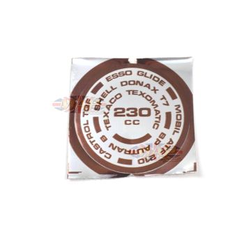 DECAL/  230cc  TOP FORK NUT 97-4310 
