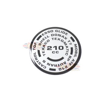 DECAL/  200cc  TOP FORK NUT 97-5078 