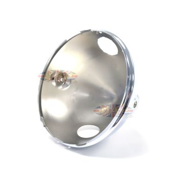 Triumph BSA Norton Lucas Replica Headlight Shell 7" Ammeter Hole 99-9968/P 