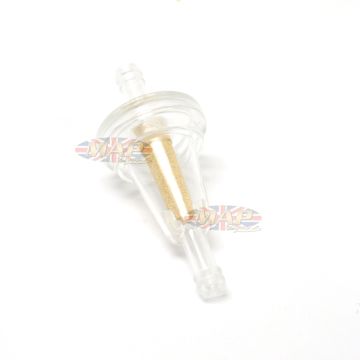Universal 5/16" Fuel Filter Clear Inline Brass A-FF011-6 