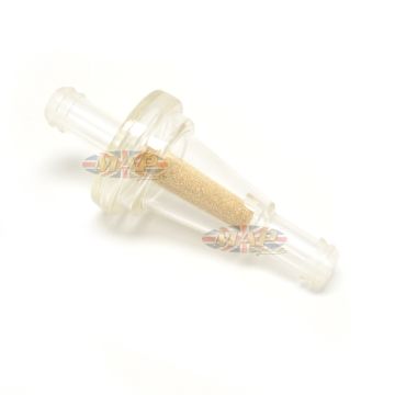 Universal 3/8" Fuel Filter Clear Inline Brass A-FF011-8 