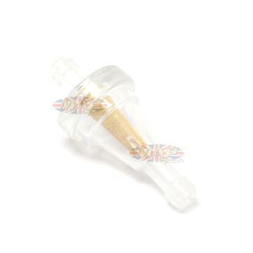 Universal Motorcycle ATV Scooter 3/16"-1/4" Fuel Filter Clear Inline Brass 2" Long 6mm A-FF009-6 