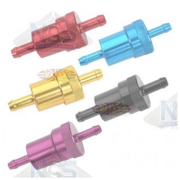 CNC Aluminum Fuel Filters w/Brass Element CNC-FUEL-FILTERS 