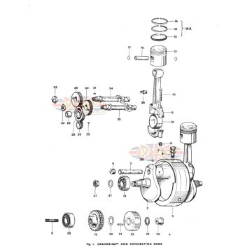 Crankshaft & Conrods 1979-TRIUMPH-T140-CRANKSHAFT 
