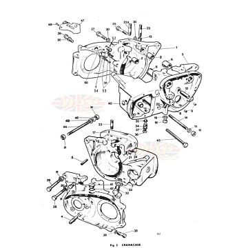 Crankcase 1973-TRIUMPH-T140E-CRANKCASE 
