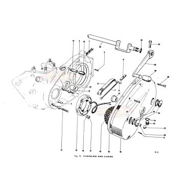 Crankcase and Chains 1973-TRIUMPH-T140E-CRANKCASE-AND-CHAINS 