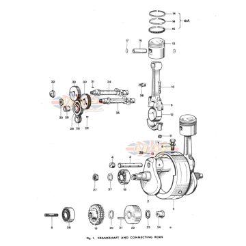 Crankshaft and Connecting Rods 1973-TRIUMPH-T140E-CRANKSHAFT-AND-CONNECTING-RODS 