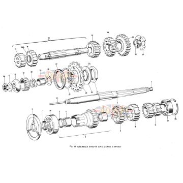Gearbox Shafts & Gears 1979-TRIUMPH-T140-GEARBOX-SHAFTS 