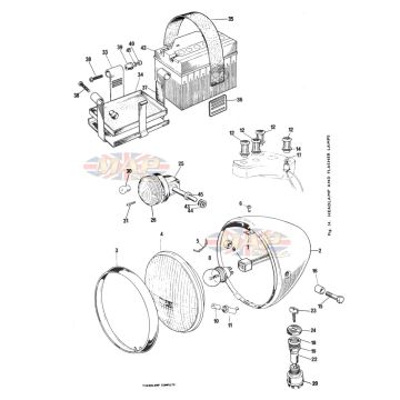Headlamp & Flashers 1979-TRIUMPH-T140-HEADLAMP-FLASHER 