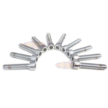 Norton Commando Allen-Head, Chrome, Primary Cover Screw Set MAP3065/C 