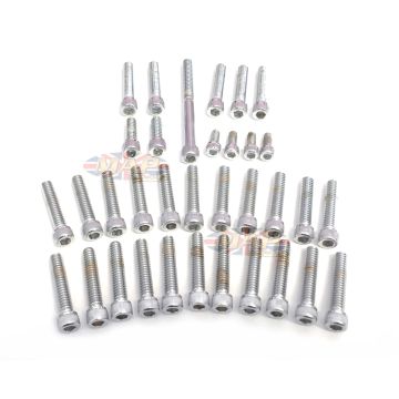 Norton Commando MKIII, Allen-Head, Chrome, Side Cover Screw Set MAP3125/C 
