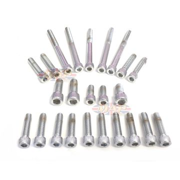 Triumph T140 Chrome-Plated, Allen-Head, Side Cover Screw Set MAP3116/C 