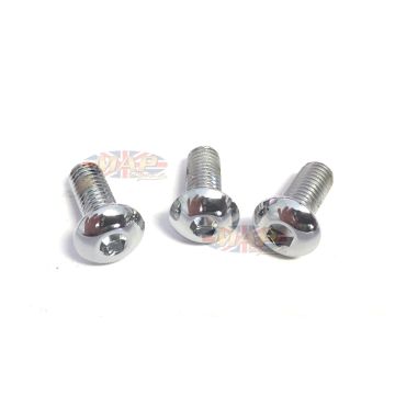 Triumph Trident, BSA Rocket 3, Chrome, Allen-Head, Points Cover Screw Set MAP3160/C 