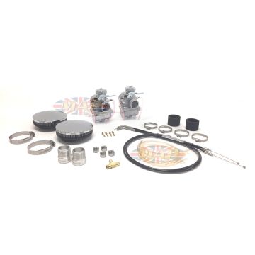 Triumph Bonneville, 1964-68, 32mm Mikuni Carburetor Kit with 20-TPI Manifolds MAP0340 