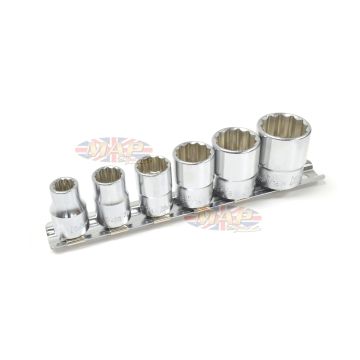 High Quality 6-Piece Whitworth 12-Point Socket Set With Organizer MAP0971 