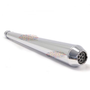 27" Chrome Dunstall Reverse Cone Replica Muffler 80-84051 