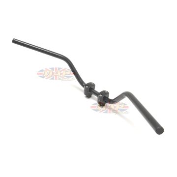 Classic Satin Black Comfortable Sport Touring Cruising Handlebar 23-12552S 