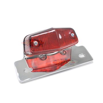 Classic Lucas-Style Replica Chrome 12-Volt Taillight 62-21521 