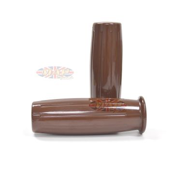 Grip Set - Retro 7/8" - Brown 42-56587 