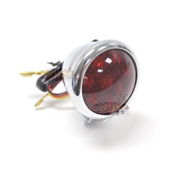 Bates Style Taillight Chrome 62-21519 