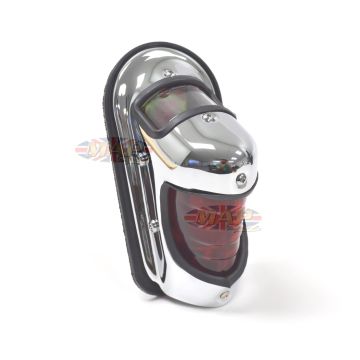 Beehive Fender Mounted Taillight Chrome 62-21610 