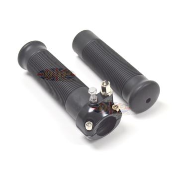 1" Single Pull Black Throttle Assembly w/Grips 44-29482B 