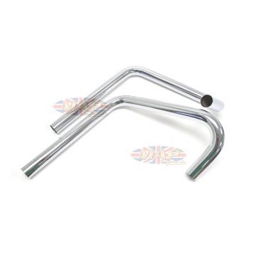 TT-Style Exhaust Pipes For Triumph 650 PT130 