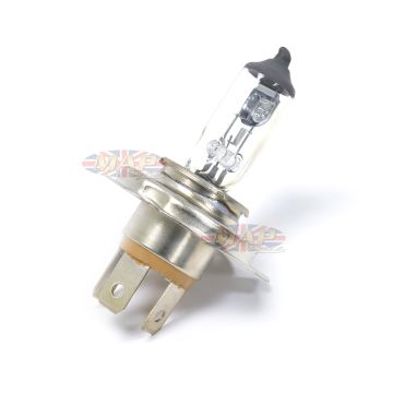 Heavy Duty Motorcycle Headlight Bulb H4-P43t 60/55 Watt 12 Volt Quartz Halogen R472/HD 
