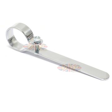 1-3/4” Chrome Clamp - 6” Straight Bracket S0024 
