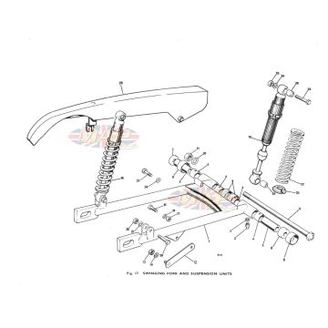 Swingarm & Rear Suspension 1979-TRIUMPH-T140-SWINGARM 