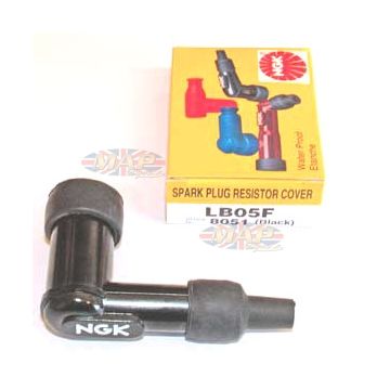 NGK High Quality Resistor Spark Plug Cap (Stud Over Nipple)  (5Kohms-90degree-OverNipple) MAP4488/R 