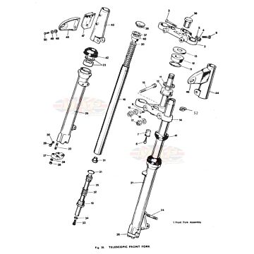 Telescopic Front Fork 1973-TRIUMPH-T140E-TELESCOPIC-FRONT-FORK 