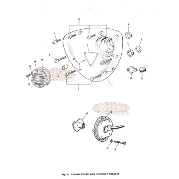 Timing Cover & Contact Breaker 1979-TRIUMPH-T140-TIMING-COVER 