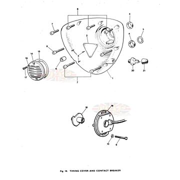 Timing Cover and Contact Breaker 1973-TRIUMPH-T140E-TIMING-COVER-AND-CONTACT-BREAKER 