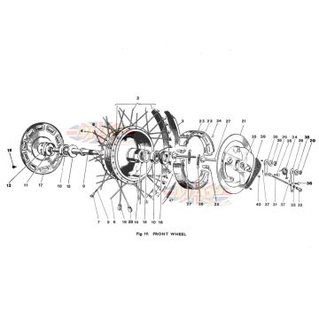 Front Wheel 1968-TR6-T120-Front Wheel 