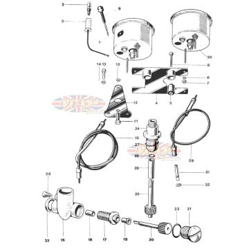 Speedometer, Tachometer 1968-TR6-T120-Speedometer, Tachometer 