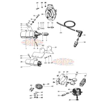 Coils, Horn, Rectifier, Zener 1968-TR6-T120-Coils, Horn, Rectifier, Zener 